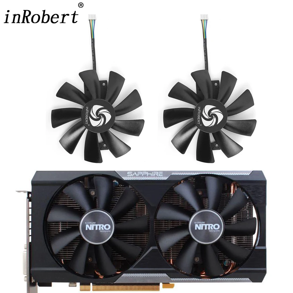 

GAA8B2U GAA8S2U 10cm 4Pin Graphics Card Fan Replacement For Sapphire NITRO Radeon R9 380 380X Video Card Cooler