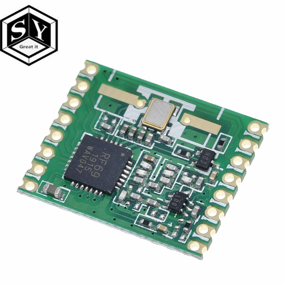 Беспроводной приемопередатчик Great IT RFM69HW модуль 868 МГц/433 МГц/915 МГц + 20dBm HopeRF 868S2 для