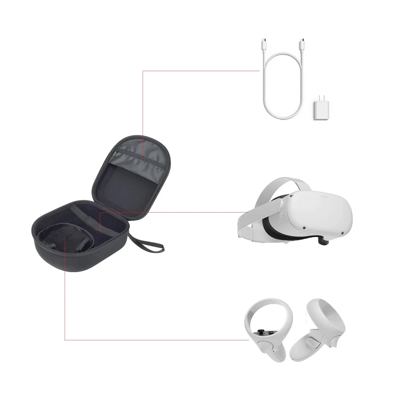 

2020 New Hard Travelling Cover Protective Pouch Bag Carrying case for -Oculus Quest 2 VR Gaming Headset
