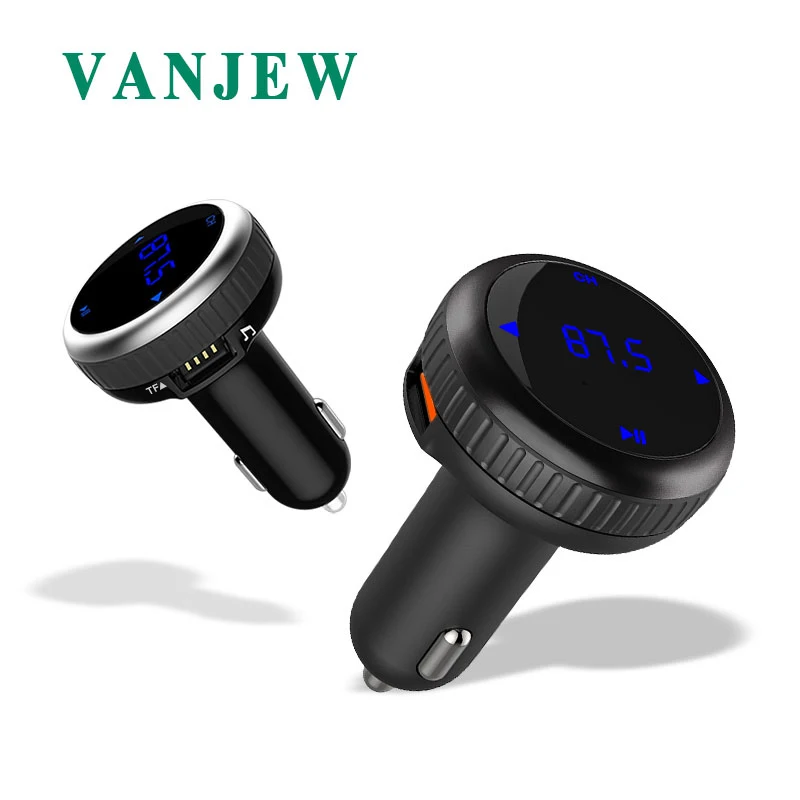 Автомобильный Bluetooth fm передатчик VANJEW BT69 mp3 плеер с громкой связью u диск двойным USB