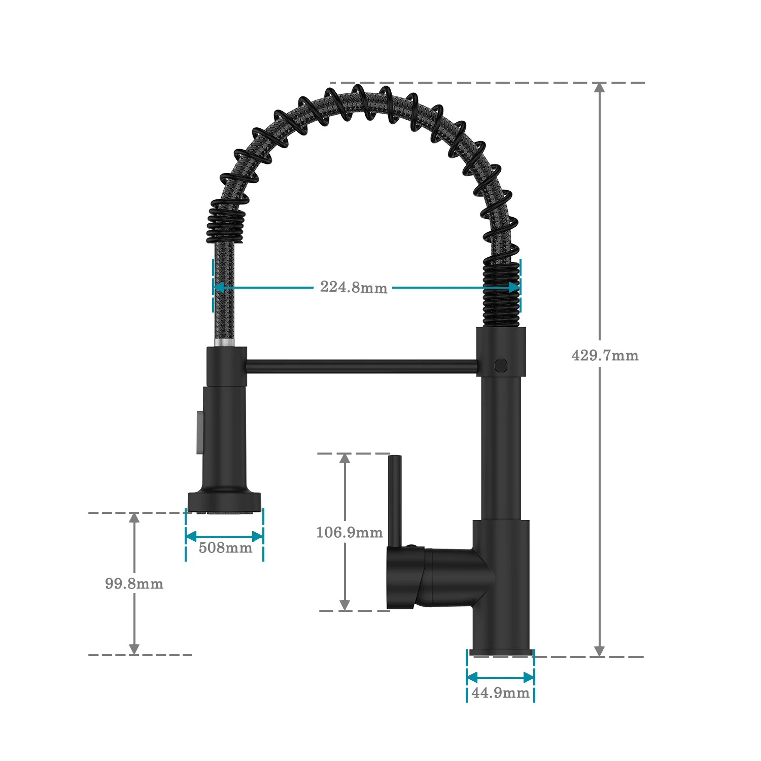 

Kitchen Faucets Deck Mounted Mixer Sink Tap 360 Degree Rotation Stream Sprayer Nozzle Kitchen Brass Faucet Hot and Cold Sink Tap