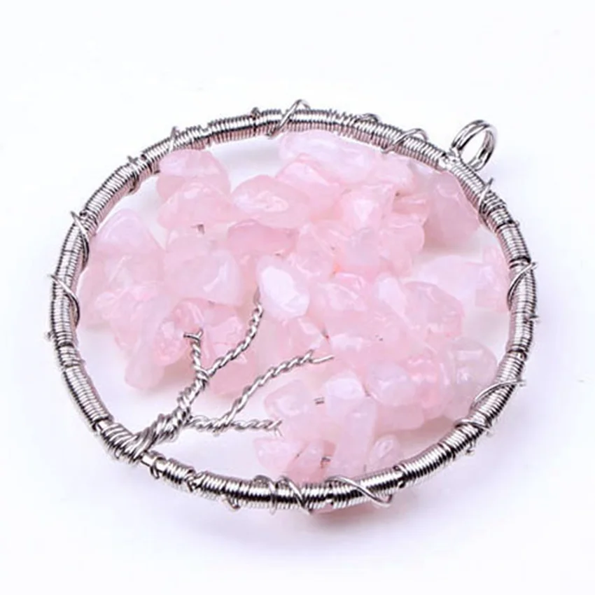 Модные бусины Посеребренная проволока обмотка натуральное искусственное дерево