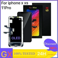 gx x for iphone x xs max 11pro oled 100 tested display touch screen digitizer assembly tested no dead pixel replacement lcds jk