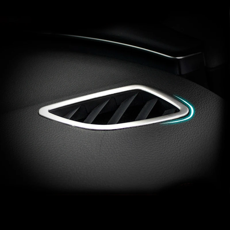 2 шт. накладки из нержавеющей стали на переднюю панель автомобиля для Audi A6 C7 12-2017 и