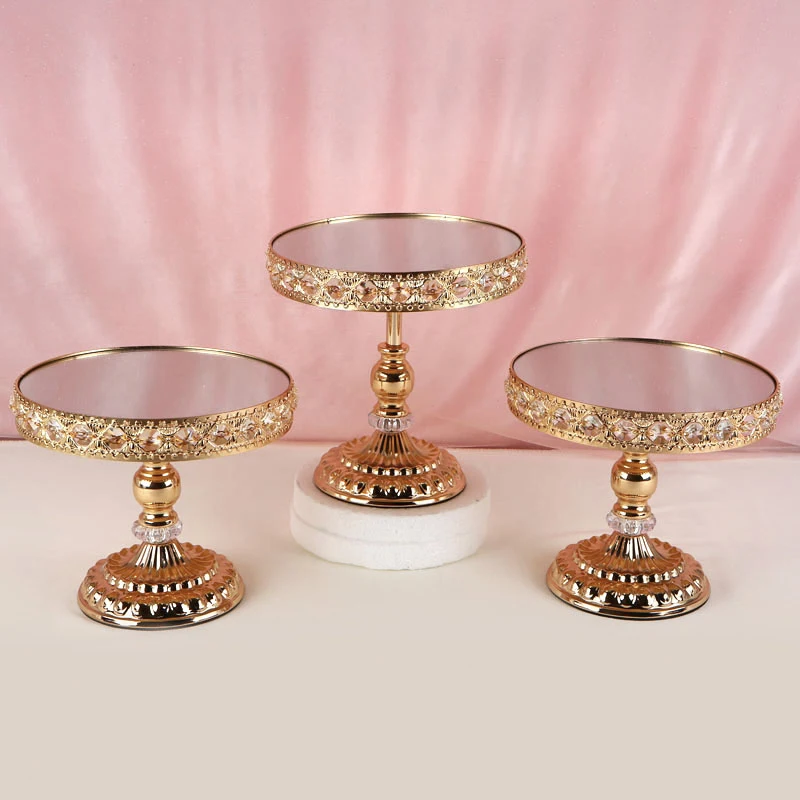 Золотая подставка для торта 1 шт. башня из кексов набор свадебных тарелок