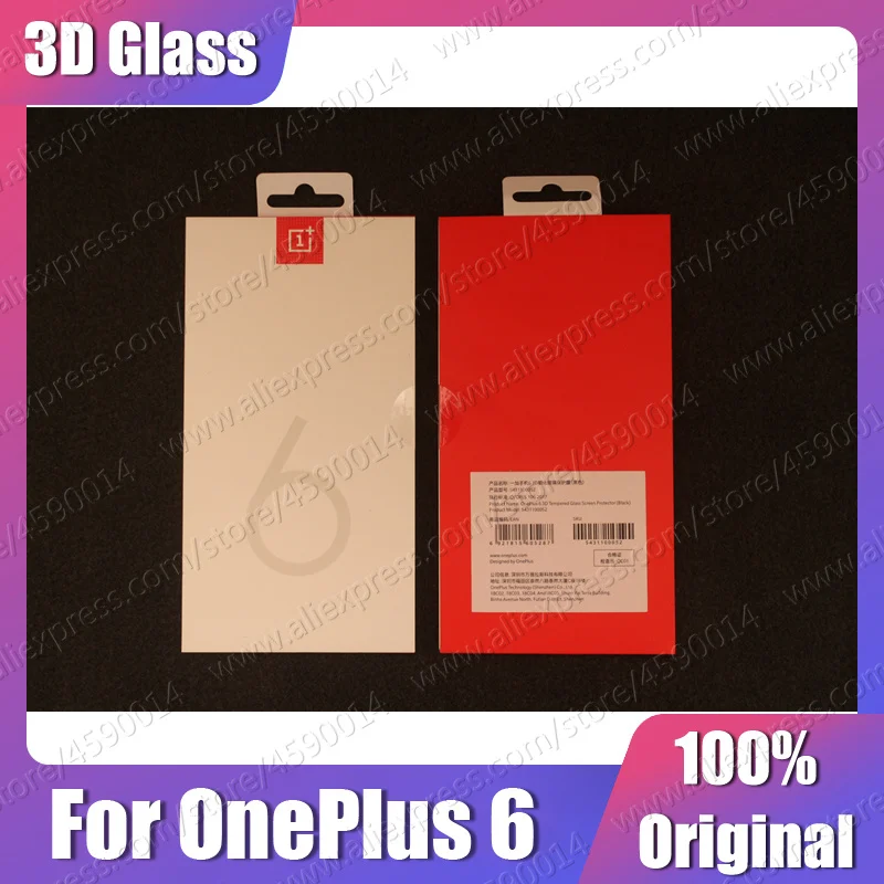 1+ 6 официальный Oneplus 6 3D Закаленное стекло протектор экрана