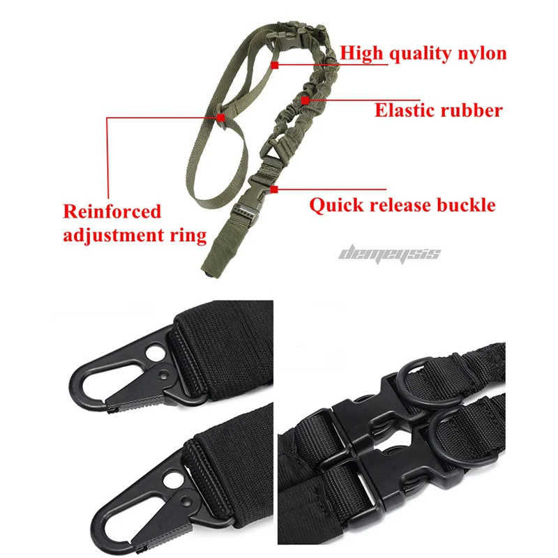 Тактические две точки винтовка Слинг в стиле милитари ружье регулируемый