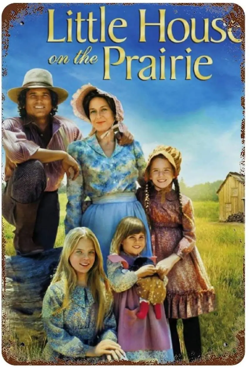 

Little House on The Prairie House Vintage Metal Sign, Retro Tin Signs for Store, Bar, Home Decoration Retro Tin Sign for30X30CM