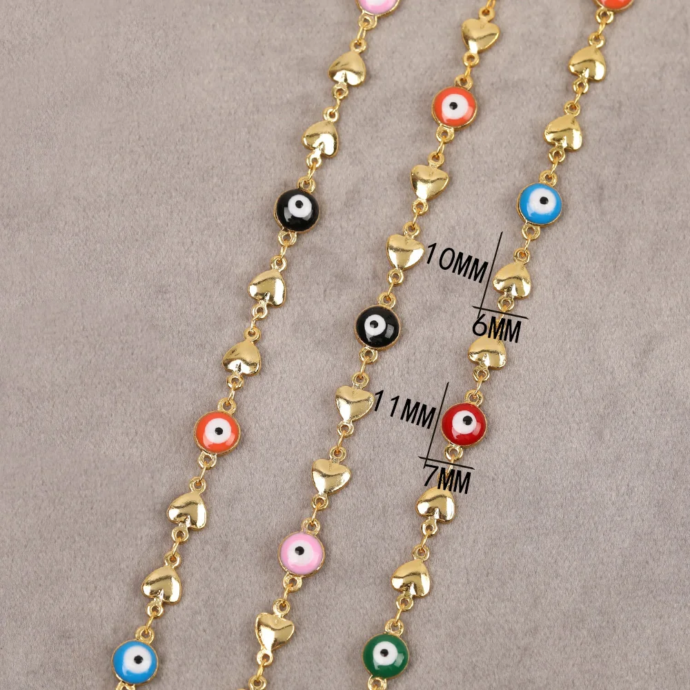 

HAOSAW 1M/Lot Copper Chain/Hand Made/Multi Colors/Necklace Accessories/Oil Drop/Jewelry Findings Components/DIY Bracelets Making