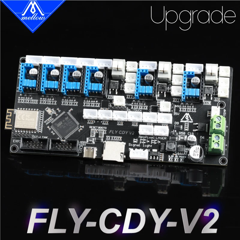 Placa de Controle Firmware para Tmc2209 Mellow Fly-cdy wi fi Duet & Marlin Cr10 Ender 3 Peças Impressora 3d Skr 1.4 Turbo 2021 32bit v2