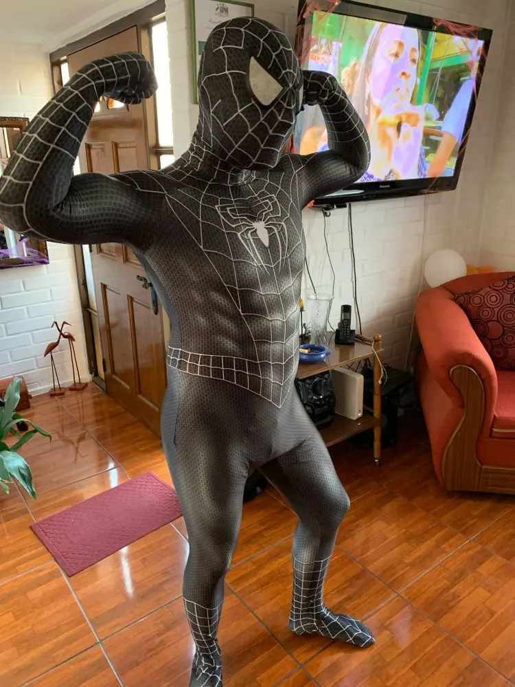 Новейший костюм на Хэллоуин Удивительные 3 черные колготки Веном для косплея