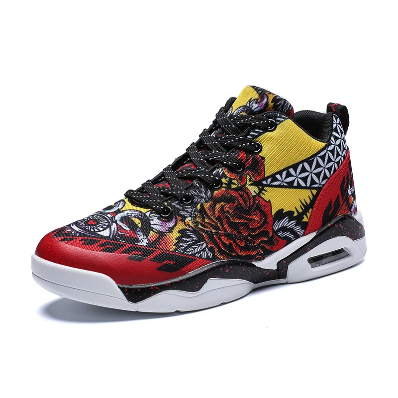 Цветные женские кроссовки с граффити Новинка модная мужская обувь на плоской