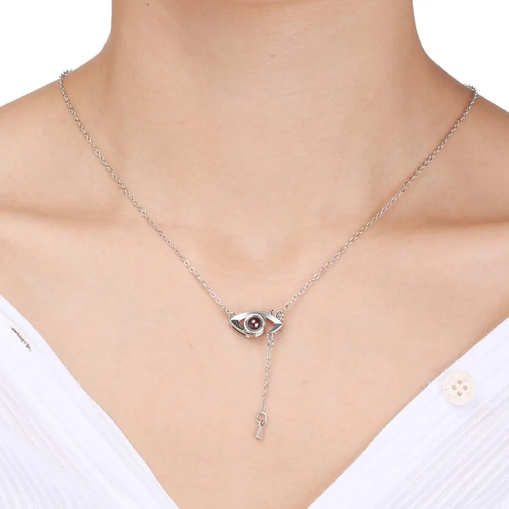 Глаз Форма 100 языков: &quotЯ люблю тебя подарок на Новый год проекции Цепочки и