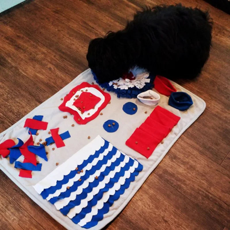 

Promotion New Dog Snuffle Mat Puzzle Toys Increase IQ Slow Dispensing Feeder Pet Cat Puppy Training Games Intelligence
