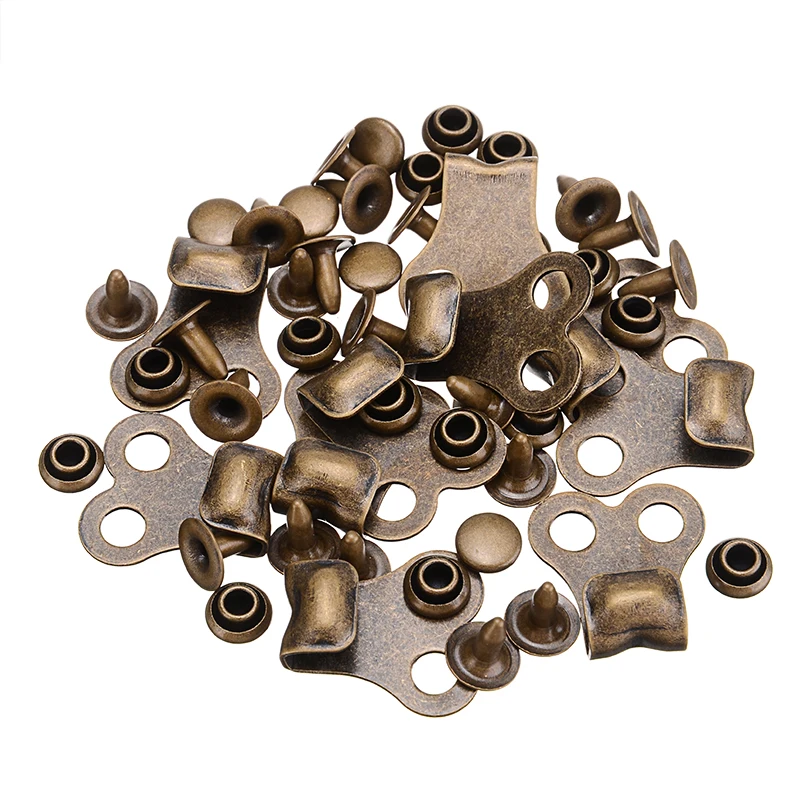 10 комплектов бронзовые заклепки-Крючки для шнурков |