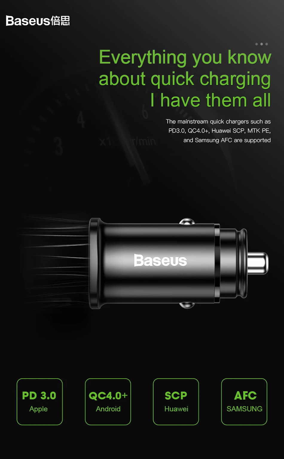 Baseus Быстрая зарядка 4,0 3,0 USB Автомобильное зарядное устройство для iPhone 11 Pro Max Xiaomi huawei SCP QC QC4.0 QC3.0 C PD быстрое автомобильное зарядное устройство для телефона