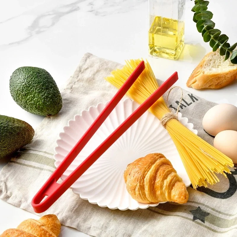 

Silicone BBQ Grilling Tong Kitchen Cooking Salad Bread Serving Tong Non-Stick Barbecue Clip Clamp Tools Gadgets