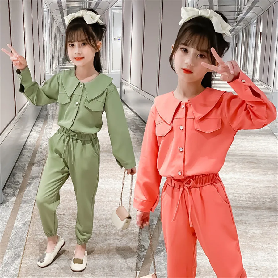 Комплект одежды для девочек 8-12 лет кофта и штаны комплект подростков весна-осень