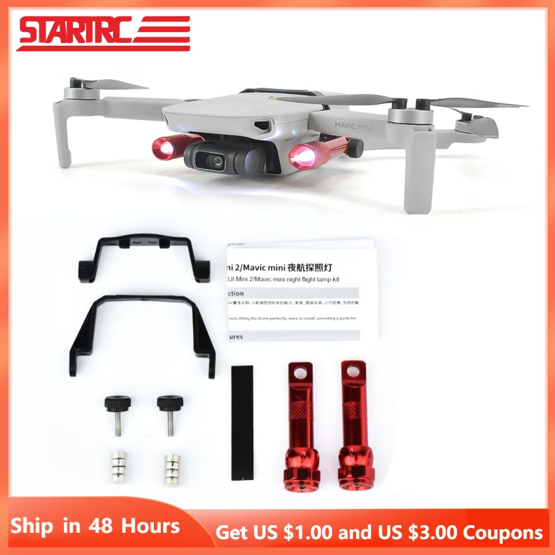 

STARTRC DJI Mini 2 LED Lights Night Flight Lamp Expansion Kit Searchlight For DJI Mavic Mini / Mini SE Drone Accessories