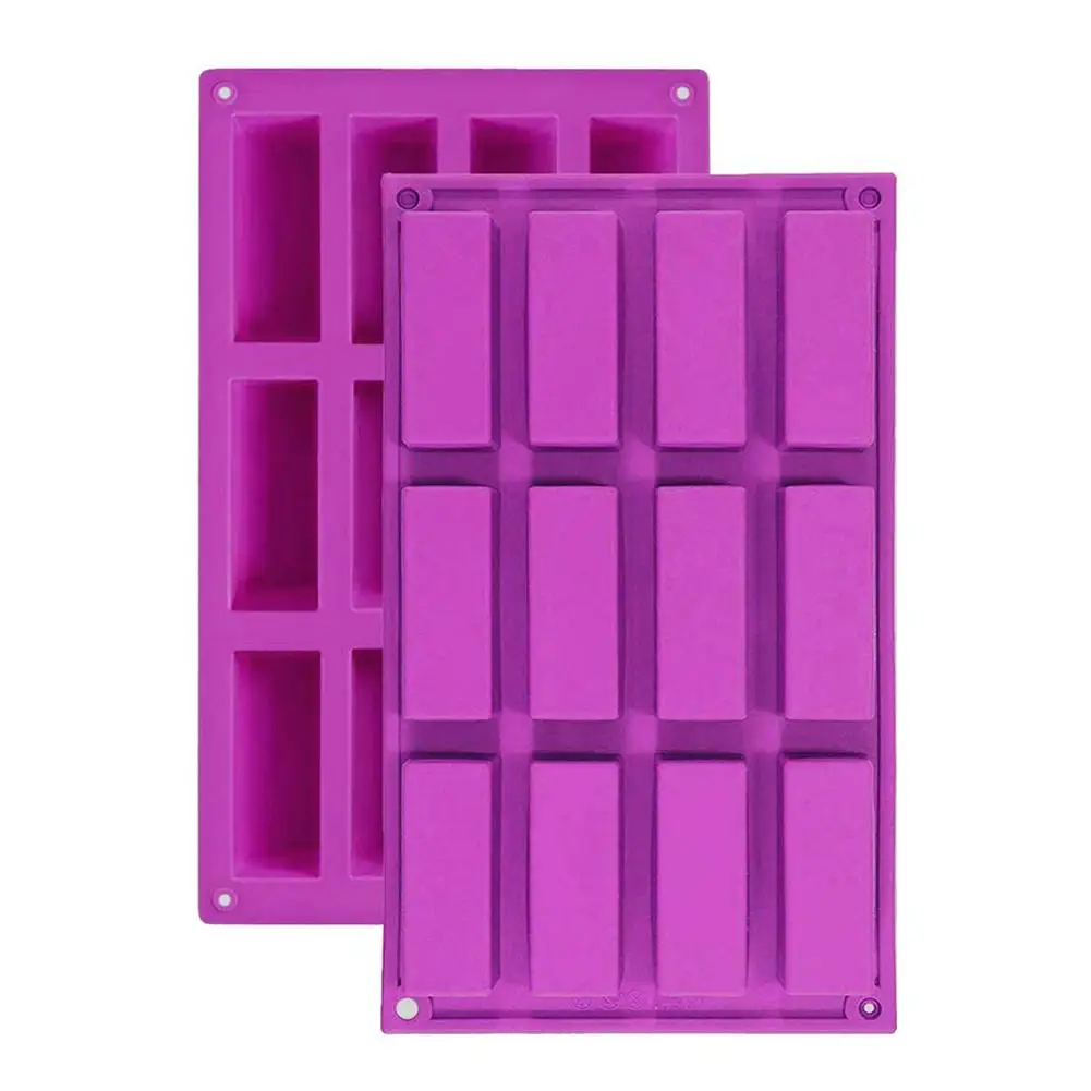 

Silicone Cake Mold Kitchen Baking Cake Decorating Tools Rectangular Ice Cookie Biscuit Mold Cake Chocolate Soap Cake Molds