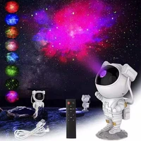 galaxy projector light starry sky night lamp for bedroom room decor astronaut decorative luminaires childrens gift nightlights