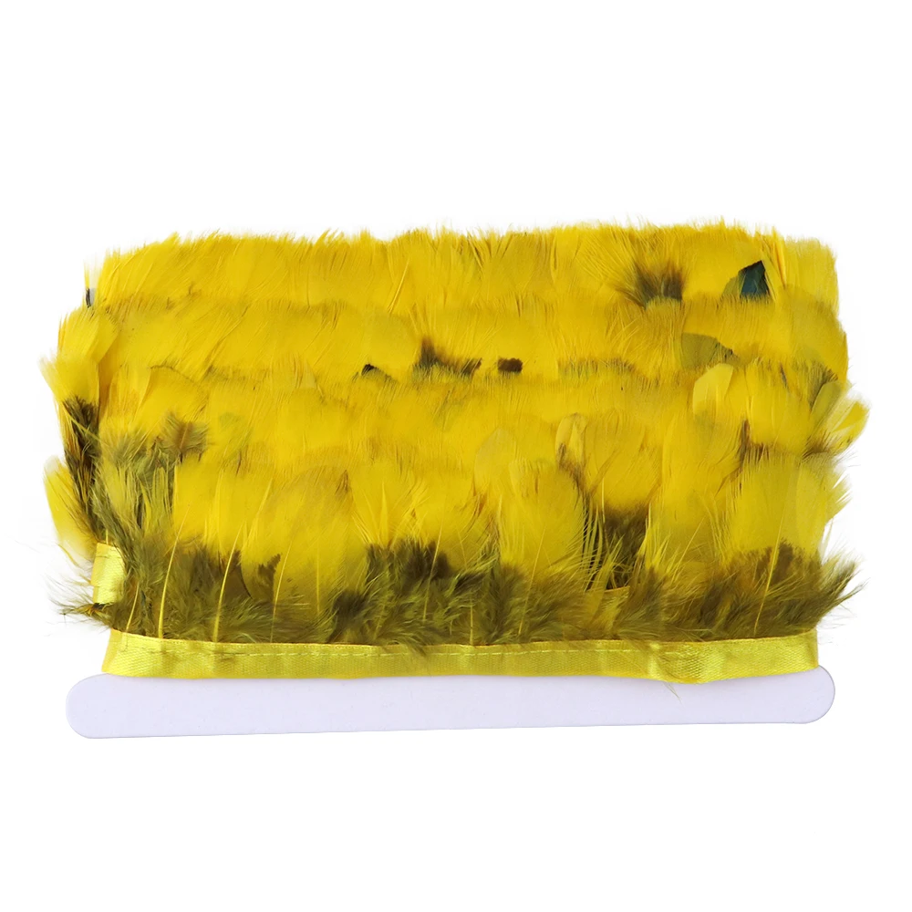 1 метр натуральное куриное перо отделка Высота 5-8 см перья фазана на ленте одежда