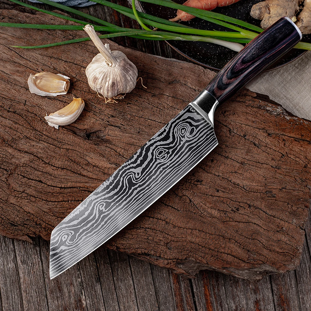 

Cutting Meat Butcher Knives Forged Steel 5Cr15Mov Kitchen Cleaver Knives Cooking Vegetable Slicing Chef Butcher Knife