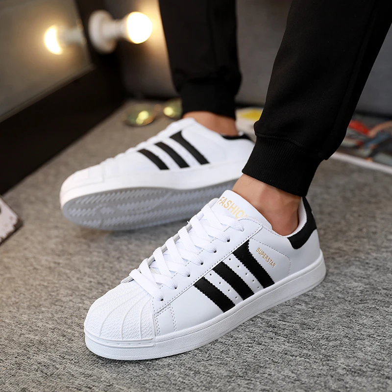 White Black Белая мужская повседневная обувь дышащая мужская обувь Tenis Masculino пара обуви zapatos hombre Sapatos Уличная обувь на плоской подошве кроссовки Zapatos - Цвет: White Black