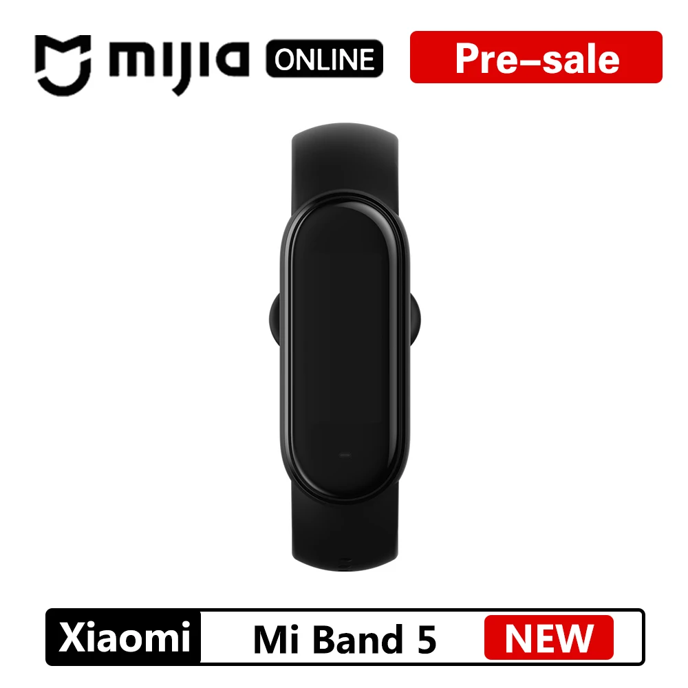 Новый смарт браслет Xiaomi Mi Band 5 4 цвета AMOLED экран умный Браслет Mijia Miband фитнес трекер