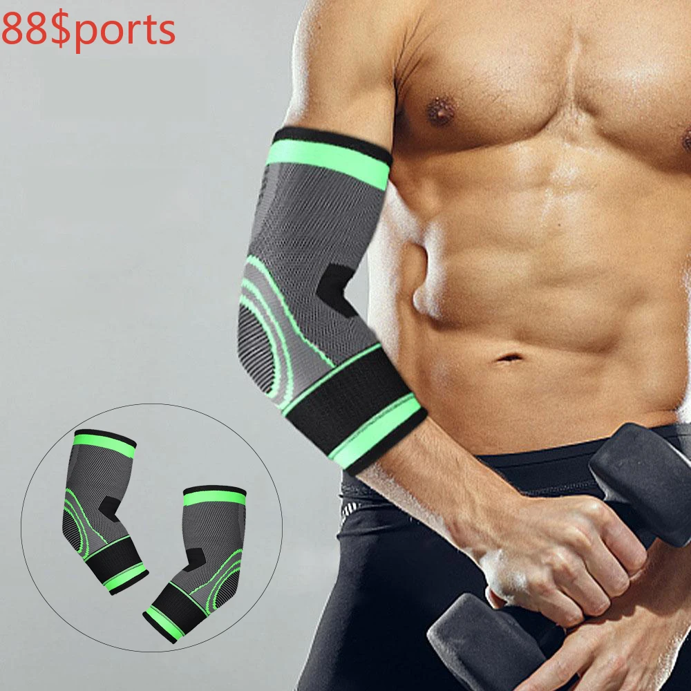 

Elbow Pads Support Sports Volleyball Boxing Workout Elastic Bandage Weightlifting Brace Elbow Protector Workouts Arm Protector