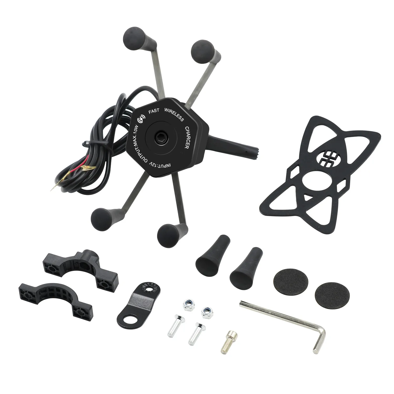 

Держатель для беспроводного зарядного устройства Qi, 12 В, USB 2,1 А