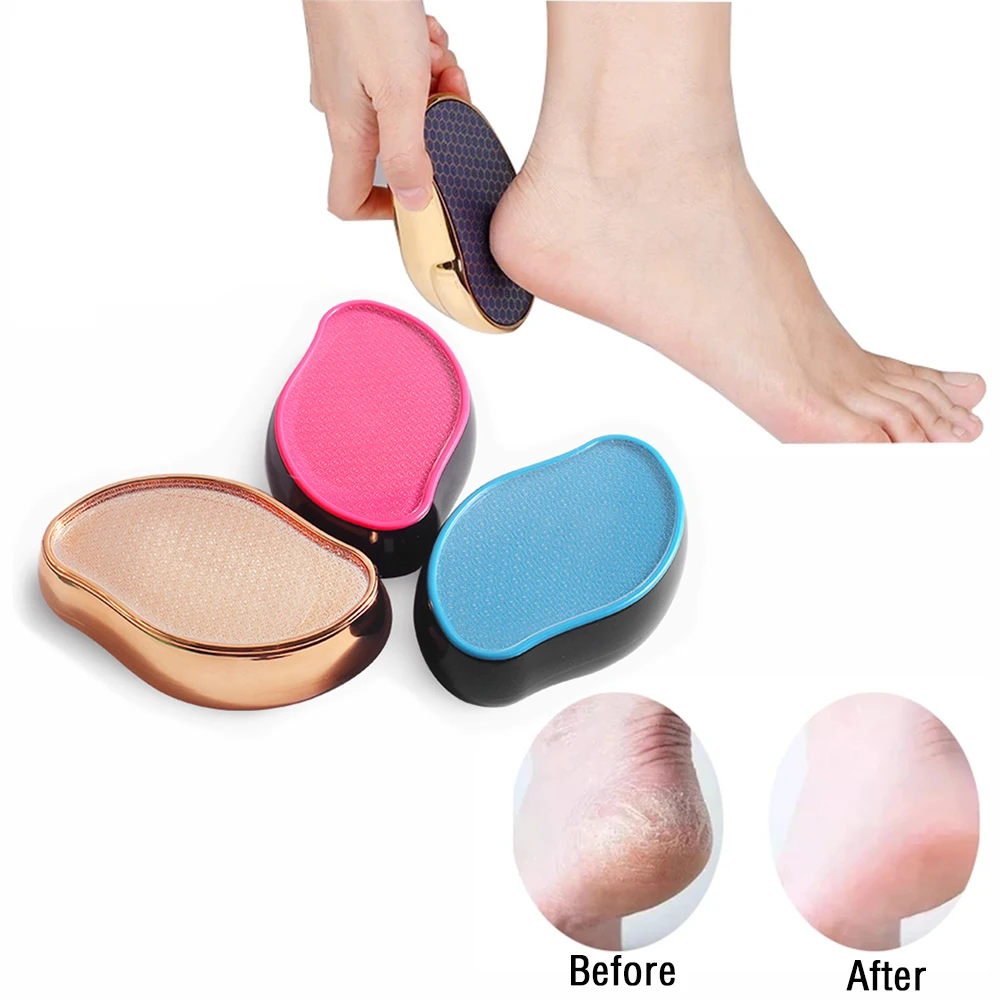 

Exfoliate Foot Hard Dead Skin Pedicure Remover Scrubber Peeling Artifact Peeling Nano Glass Foot Plate File Accessories