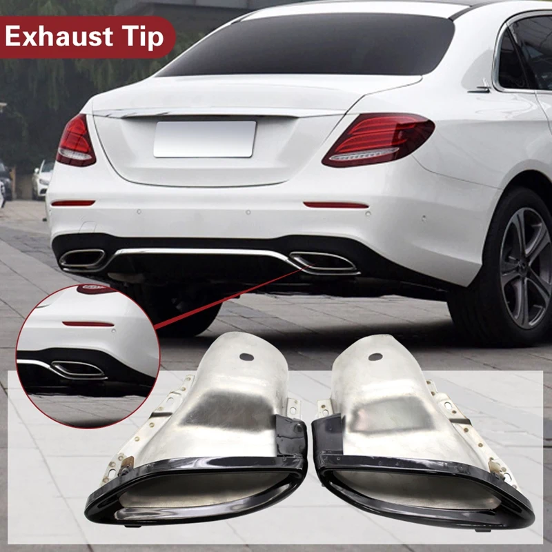 1 пара декоративных наконечников выхлопных газов для уличных автомобилей Mercedes Benz