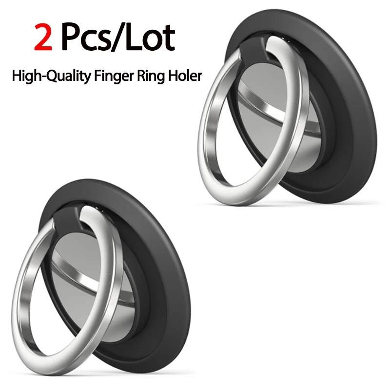 

2 Pcs/Lot, High-Quality Rotatable Metal Finger Ring Stand for Smartphone/Phone Case/iPad Holder Magnetic Bracket
