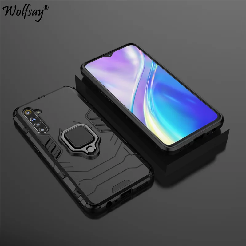 Чехол для Oppo Realme XT защитный чехол с магнитной присоской и подставкой телефона |