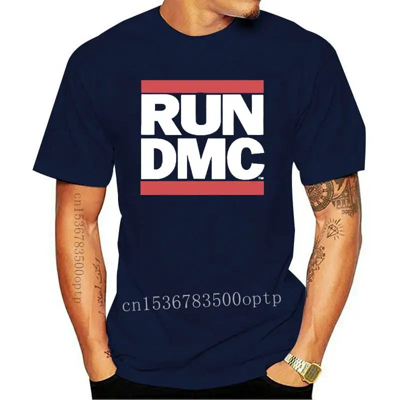 

New Run DMC Logo Rap Rock Music Official Tee T Shirt Mens Unisex