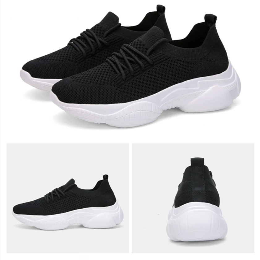 2020 модные теннисные туфли для женщин дышащие сетчатые прогулочные легкие