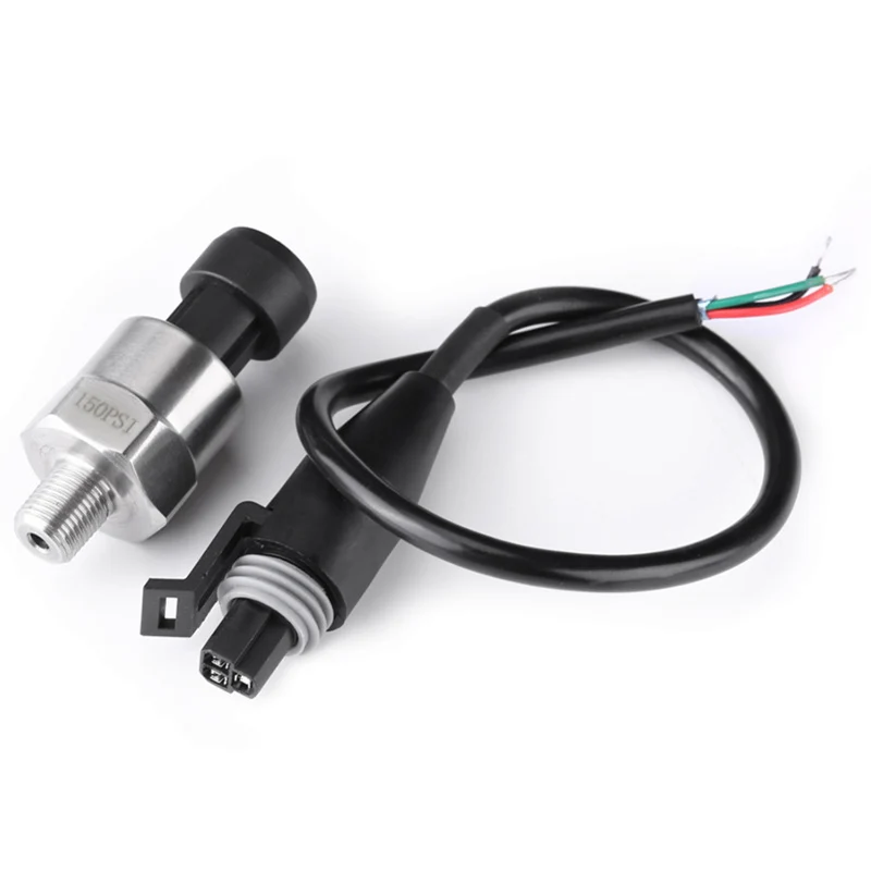 

0-150 PSI Pressure Sensor Oil Fuel Air Water Pressure Transducer Pressure Sender Gauge DC 5V 1/8 Inch NPT Thread