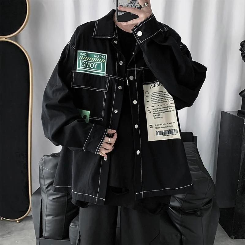 Весна-Осень 2022 красивая куртка в гонконгском стиле для мужчин и женщин Корейский