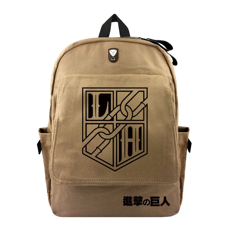 

Anime Backpack Attack on Titan Travel Cartoon Canvas School Bag Female Men Bagpack Casual Classical Outdoor Bags for Teenagers