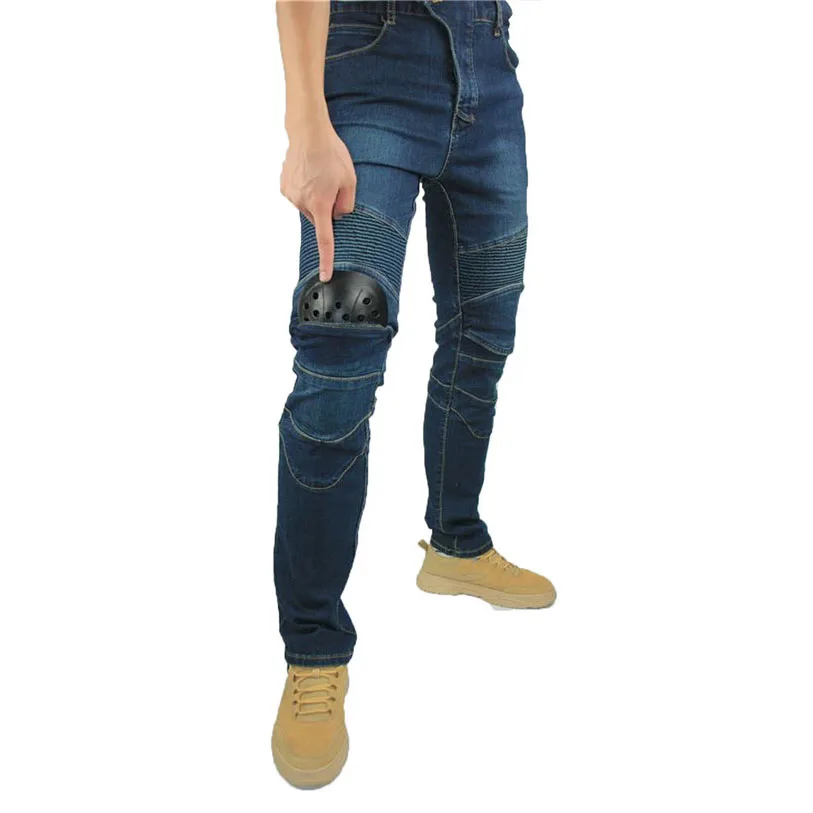 Новые Классические мотоциклетные джинсы Komine джинсовые брюки с защитой от