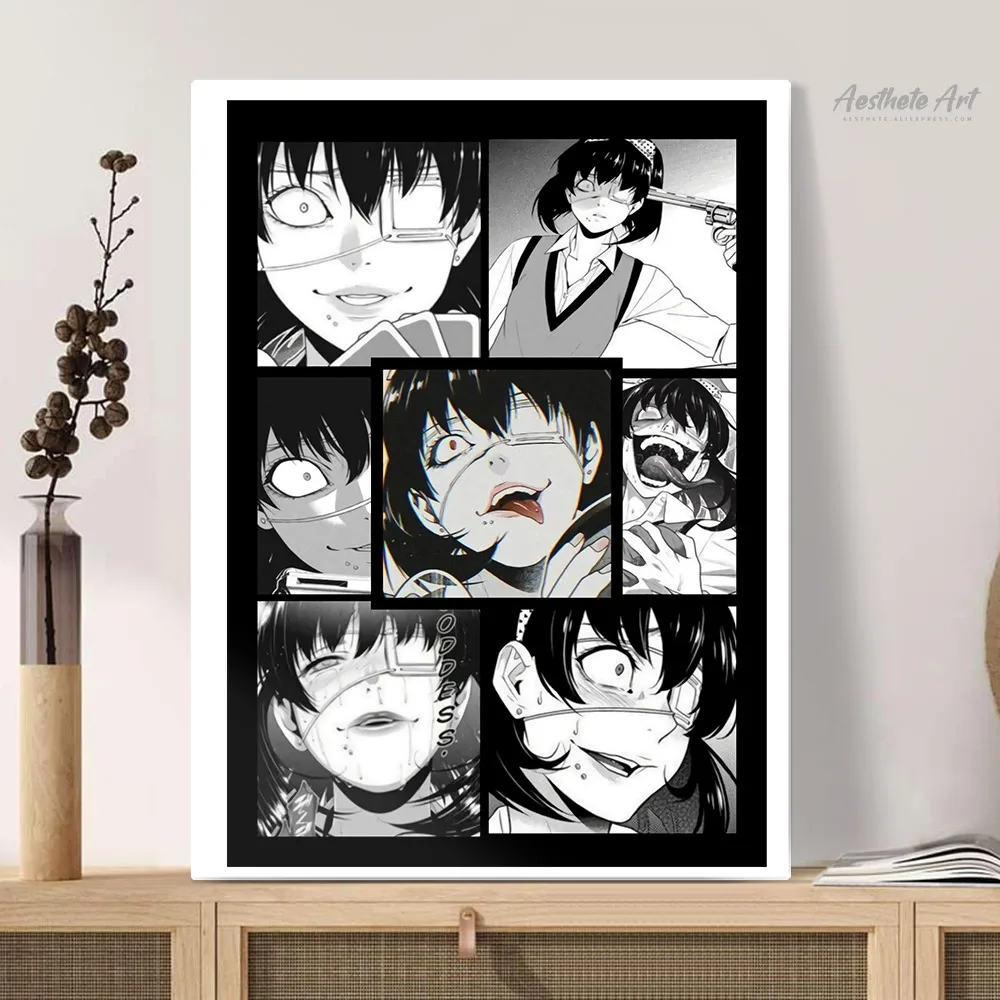 Midari Ikishima Kakegurui домашний декор холст плакат печать украшение искусство Настенная