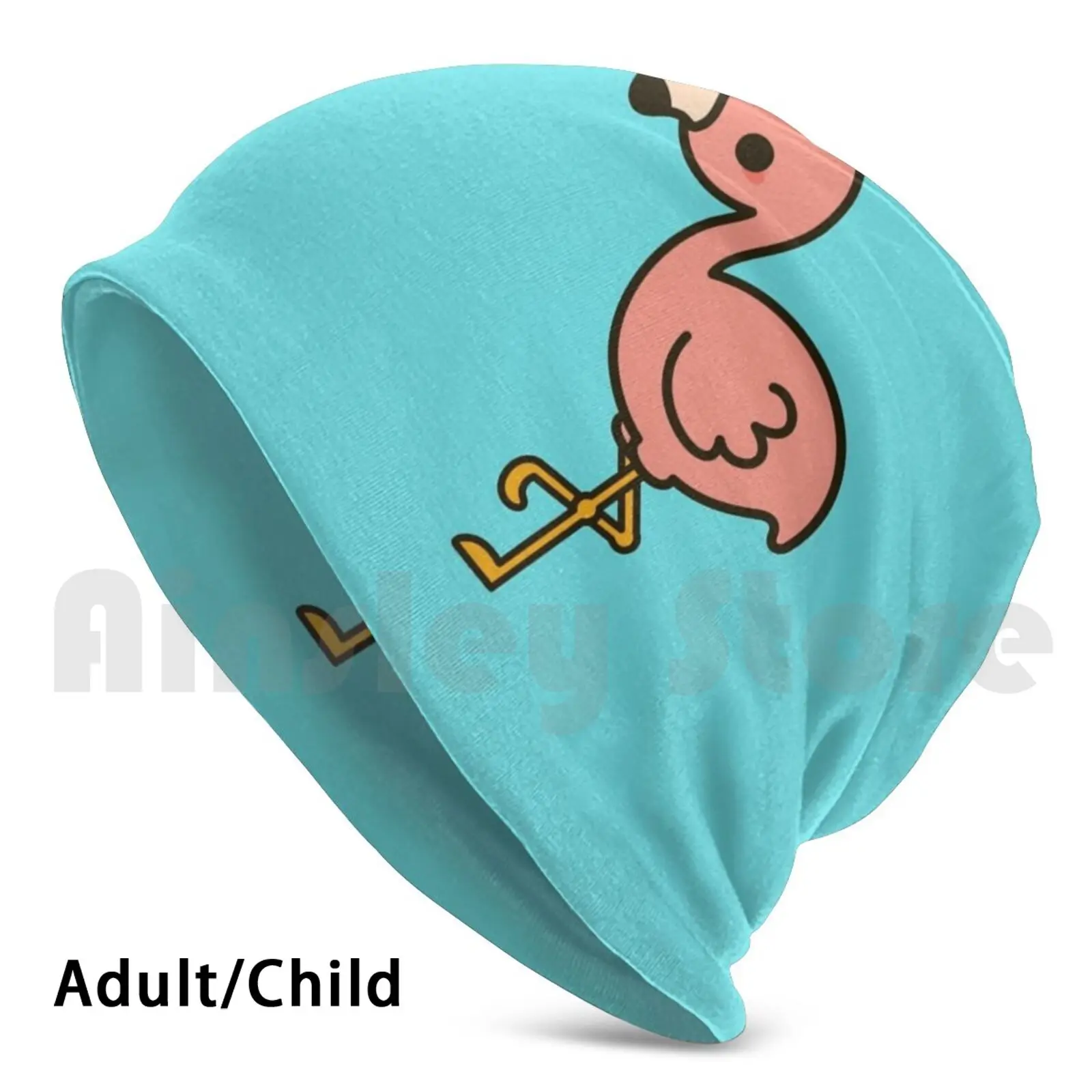 

Cute Flamingo Beanies Pullover Cap Comfortable Cute Kawaii Sweet Adorable Animal Wild Bird Birb Flamingo Pink Bright