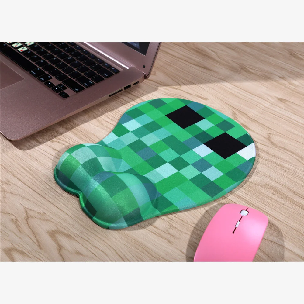FFFAS 3D коврик для мыши зеленая сетка игровой запястья грудной Сексуальный