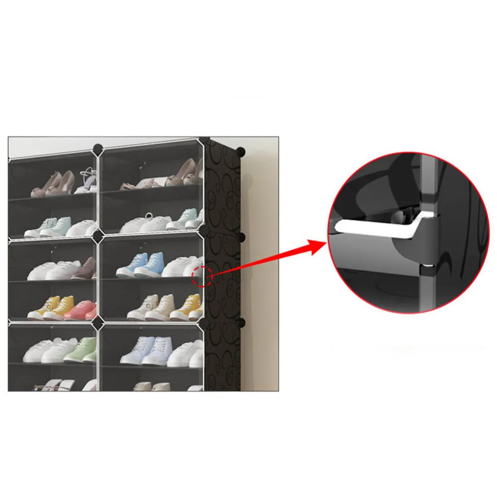 

Useful Shoe Rack Creative Shoes Storage Cabinet Practiacl Household Shoes Shelf Slippers Holder Organizer for Home (1 Column, 4