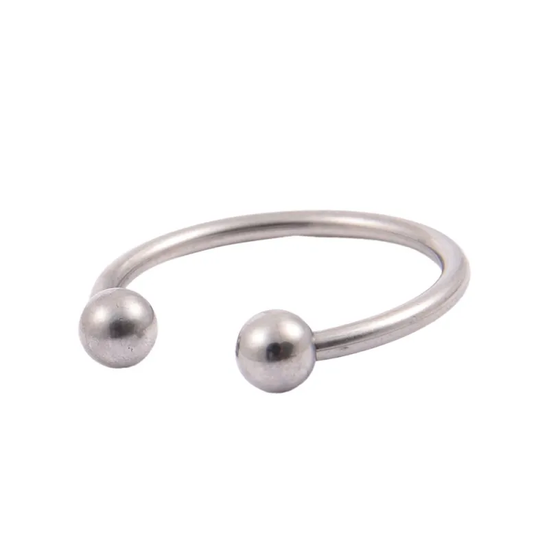 Двойной шар из нержавеющей стали петух голова Glans Пенис Кольцо Задержка