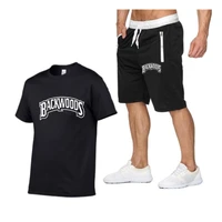2021 summer mens t shirt set 2 piece mens sportswear set running sports fitness short sleeve pants mens set s 3xl