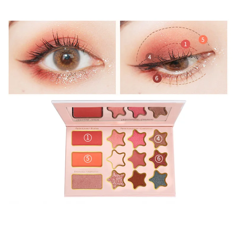 

2021 Eyeshadow Palette High Pigmented Matte and Shimmer Colourful Eyeshadow Palette For Girl Women