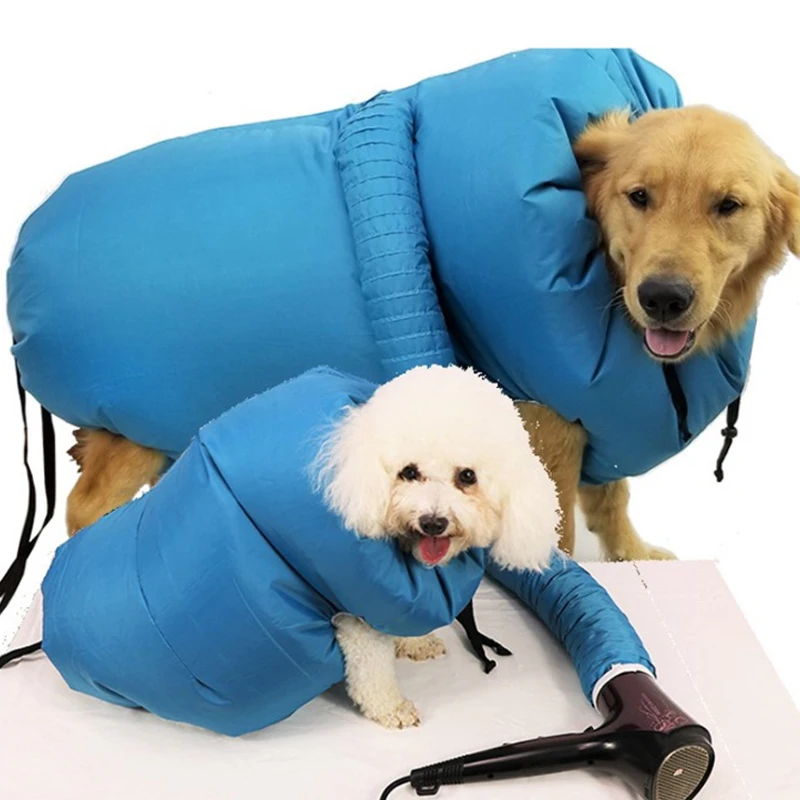 

Dog Dryer Puff Fluff Drying Bag Folding Hair Dryer Blower Bag Summer for French Bulldog Chihuahua Cat Ropa Perro Pug Hond Dog