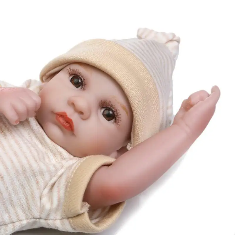 Полный Силиконовые Реалистичные 10 ''Близнецы реборн мальчик + кукольном